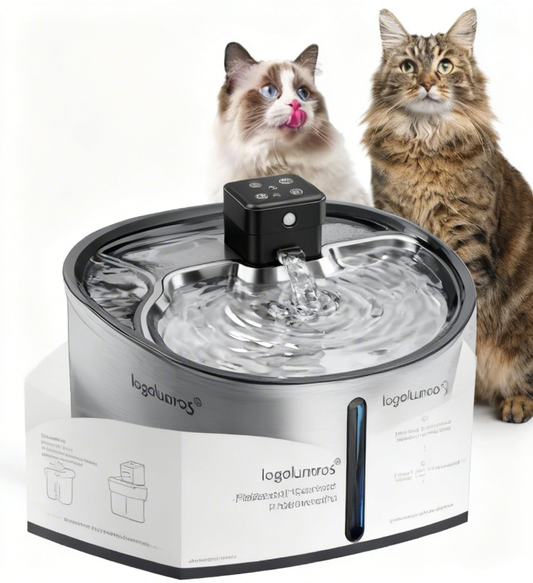lunoros® Cat Water Fountain: Your Indoor Lion’s Personal Mountain Spring – Quiet, Filtered Automatic Hydration Station for Picky & Hydration-Averse Felines
