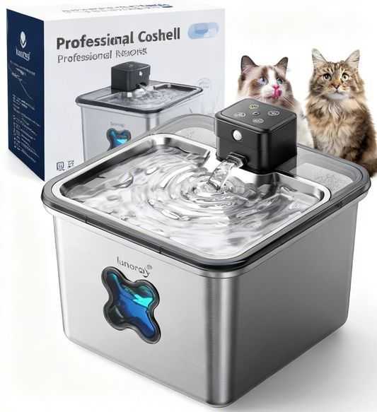 lunoros® Cat Water Fountain – Purr-fect Flowing Oasis: Hydration Fit for Your Feline Royalty (No More Stagnant Bowl Blues!)